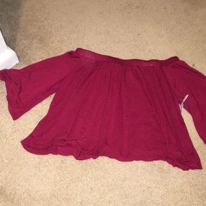 Off the shoulder shirt, never worn- still has tags